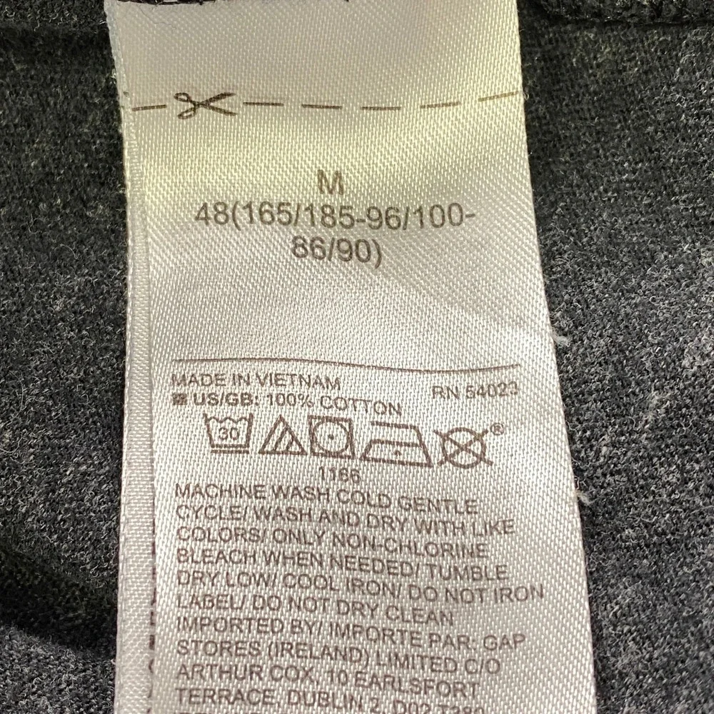Banana Republic T-Shirt Mens M Minimalist Organic Cotton Soft Wash Grey Casual